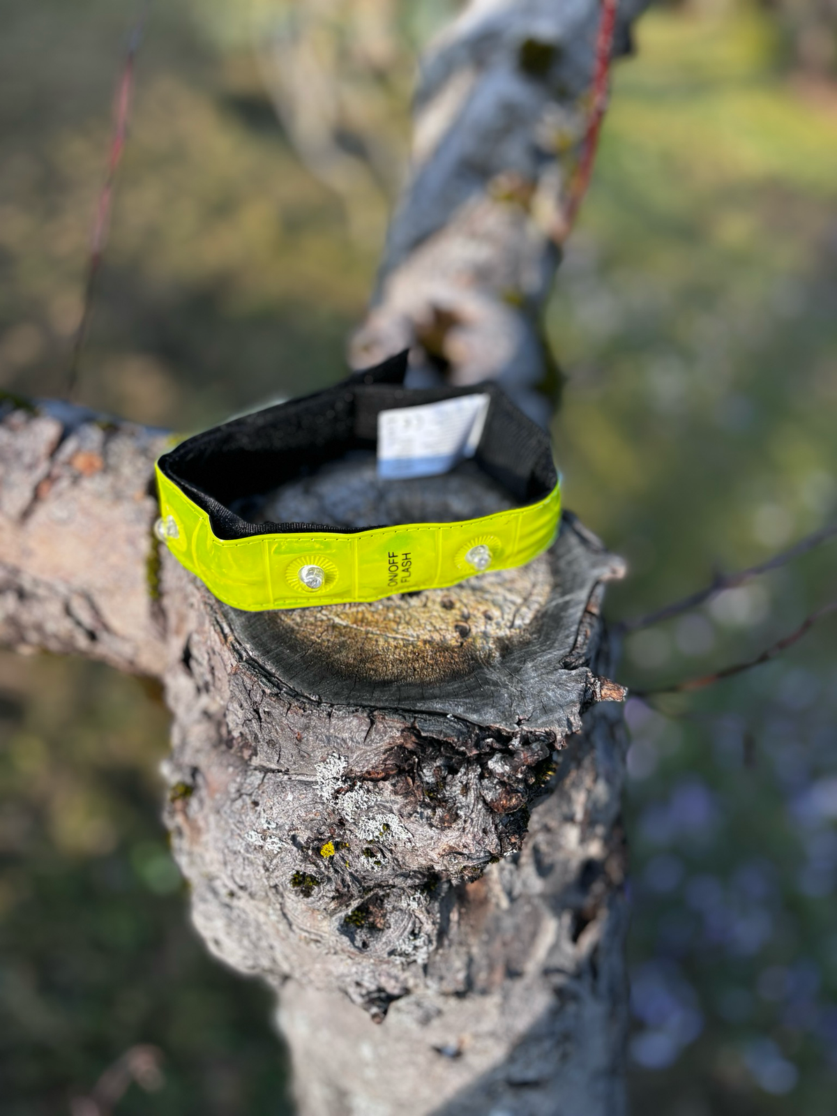 Collier lumineux jaune 35-52cm