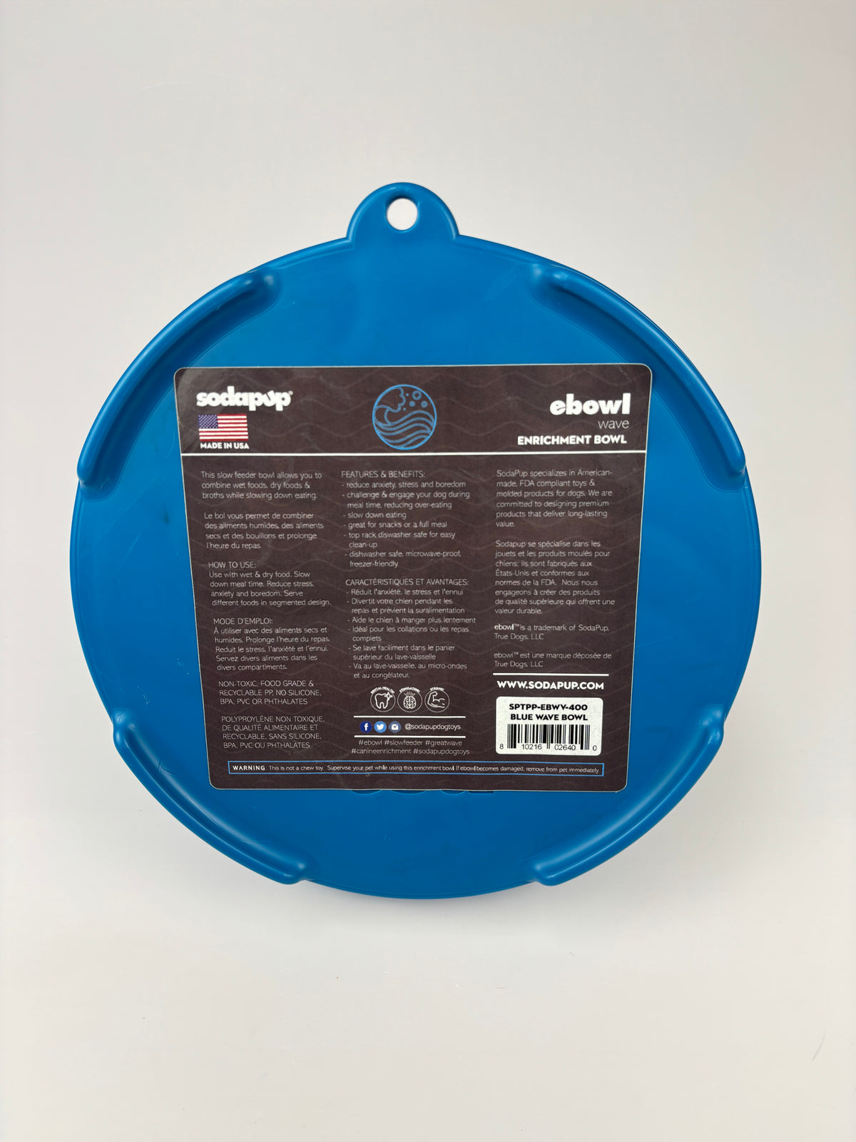 Gamelle anti-glouton Wave – SodaPup Seconde Patte