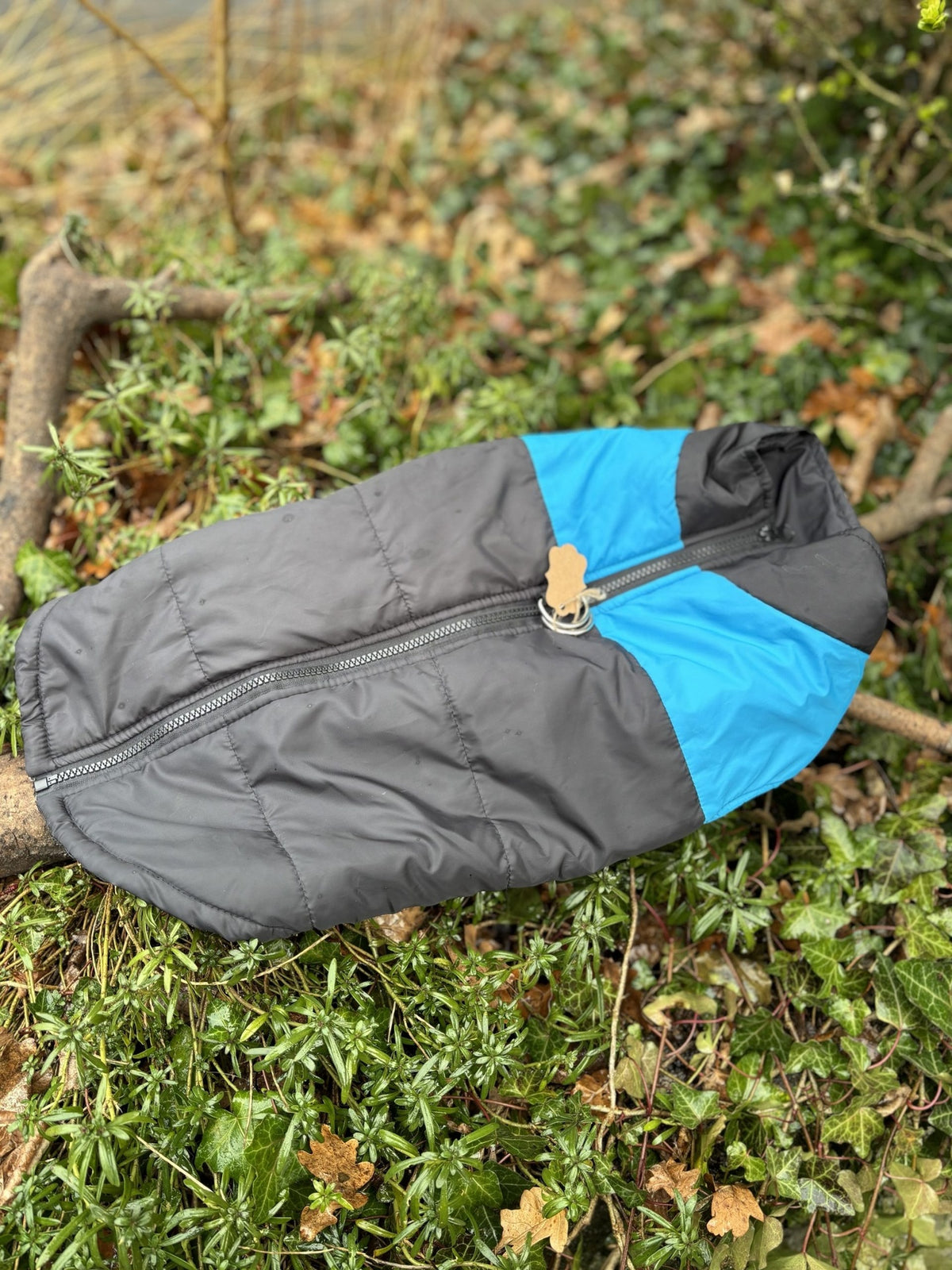 Manteau bleu et noir M