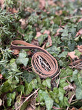 Laisse cuir marron 114cm