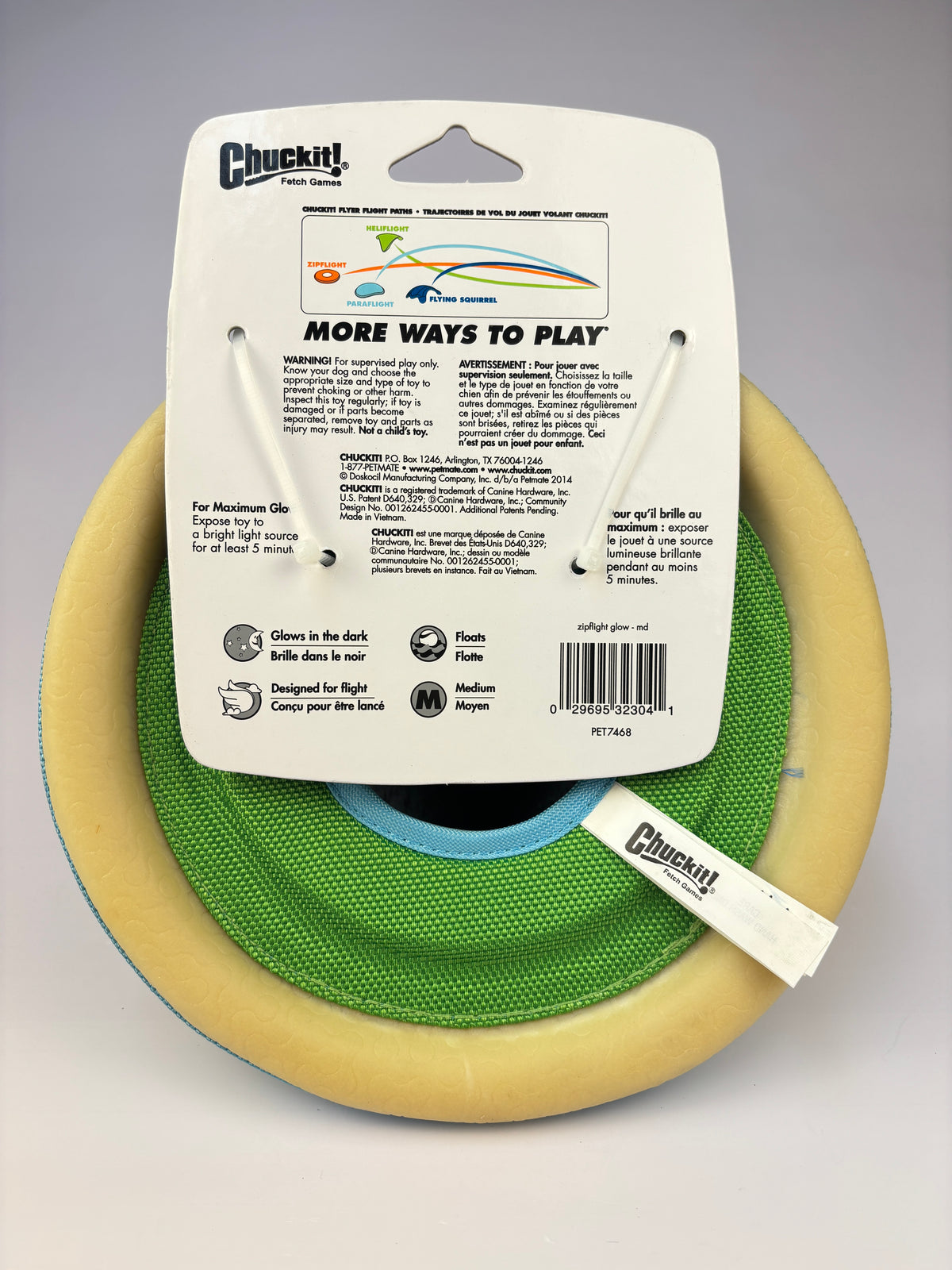 Frisbee ZipFlight Max Glow – Chuckit! Seconde Patte