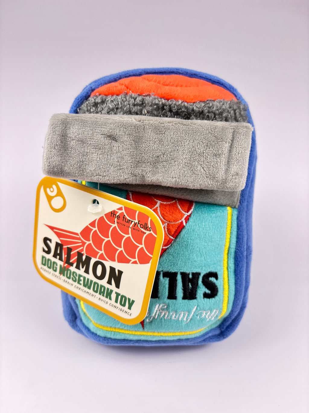 Jouet de fouille conserve de saumon - The furryfolks Seconde Patte