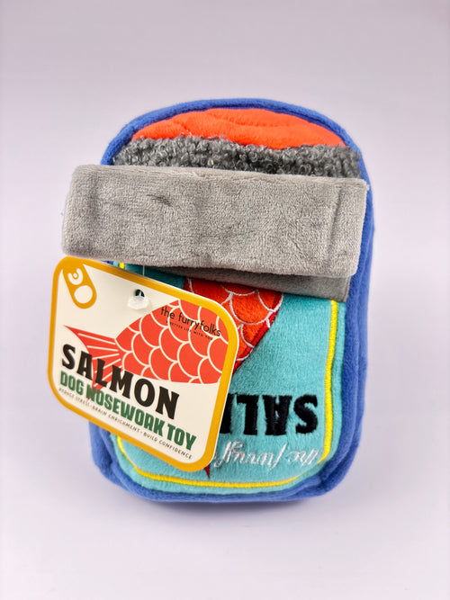 Jouet de fouille conserve de saumon - The furryfolks Seconde Patte