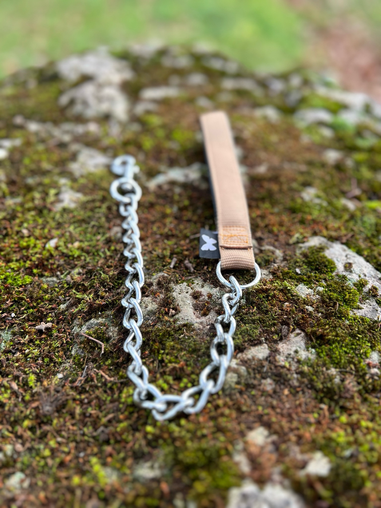 [270] Laisse courte beige