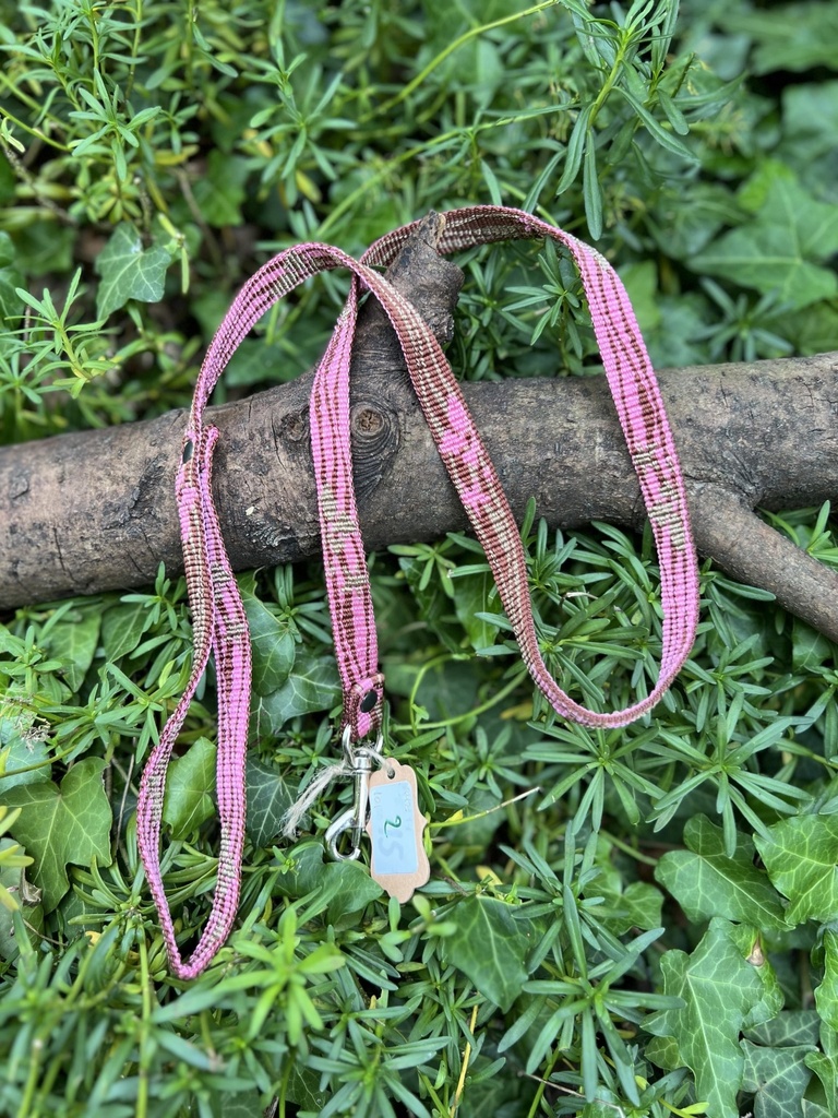 [2212.lrose] Laisse rose 100cm