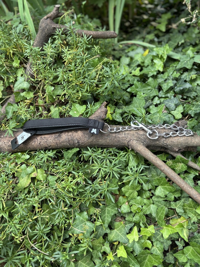 [2231.chaine60noire] Laisse chaine 60cm Martin Sellier