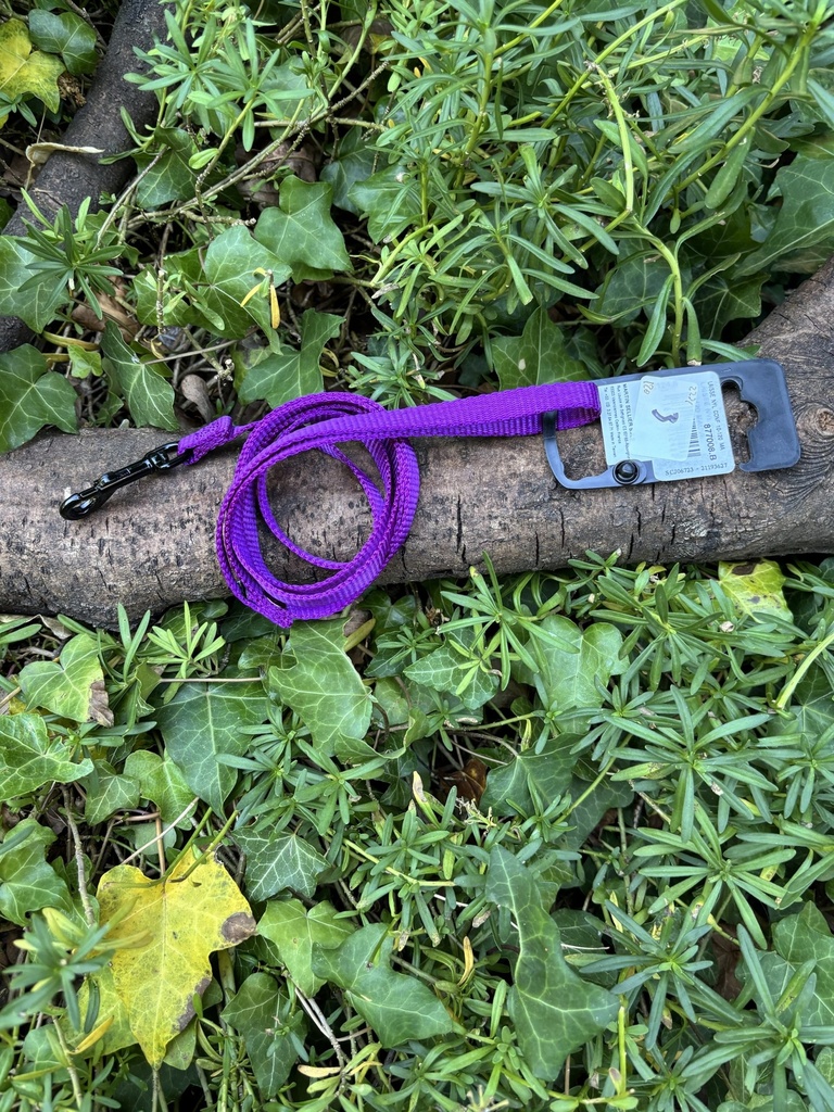 [2231.laissetissus16mmviolette] Laisse Martin Sellier 1,6X120cm