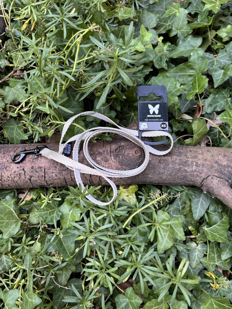 [2231.laissetissus10mmgrise] Laisse Martin Sellier 1X120cm