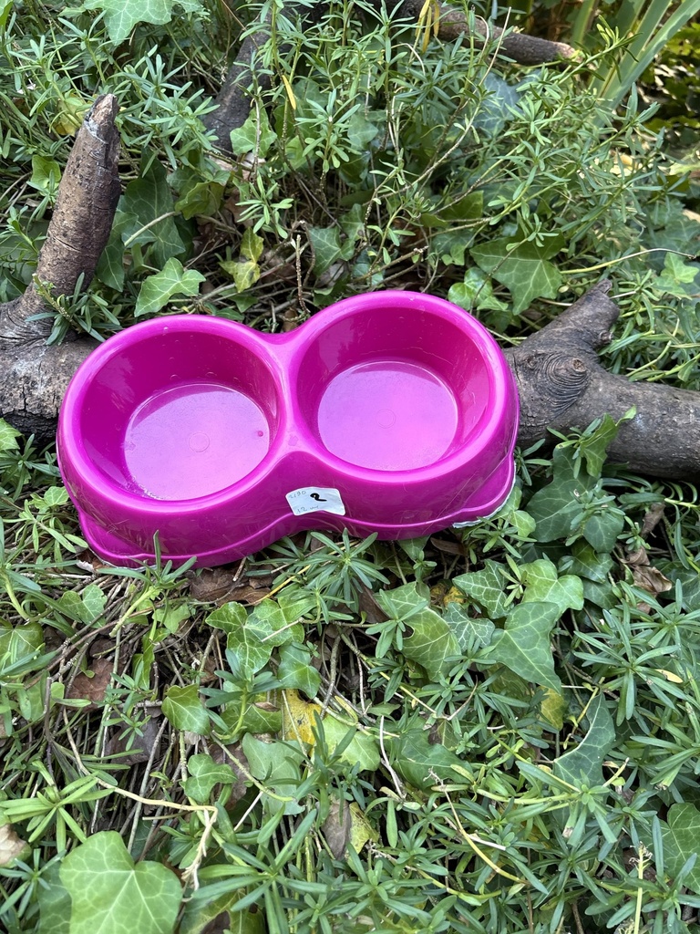 [2258.2190.rosedouble12-3-4] Gamelle double rose 12cm